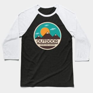 The Outdoor Hiking and Camping Baseball T-Shirt